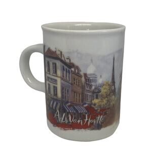 Paris Cityscape 10 Oz Mug Cup Danesco Inc. A.L. Van Houtte Ceramic Coffee Tea